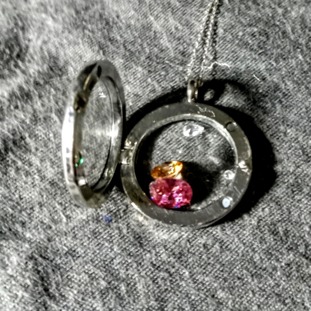 Stamped 925 necklace and locket